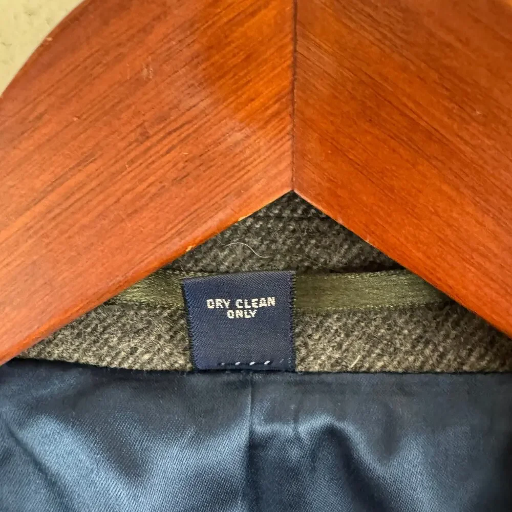 J. Crew Gray Wool & Cashmere Top Coat